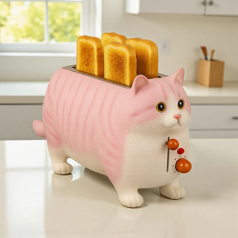 KittyToast Toaster – Ein schnurrendes Frühstücksvergnügen!