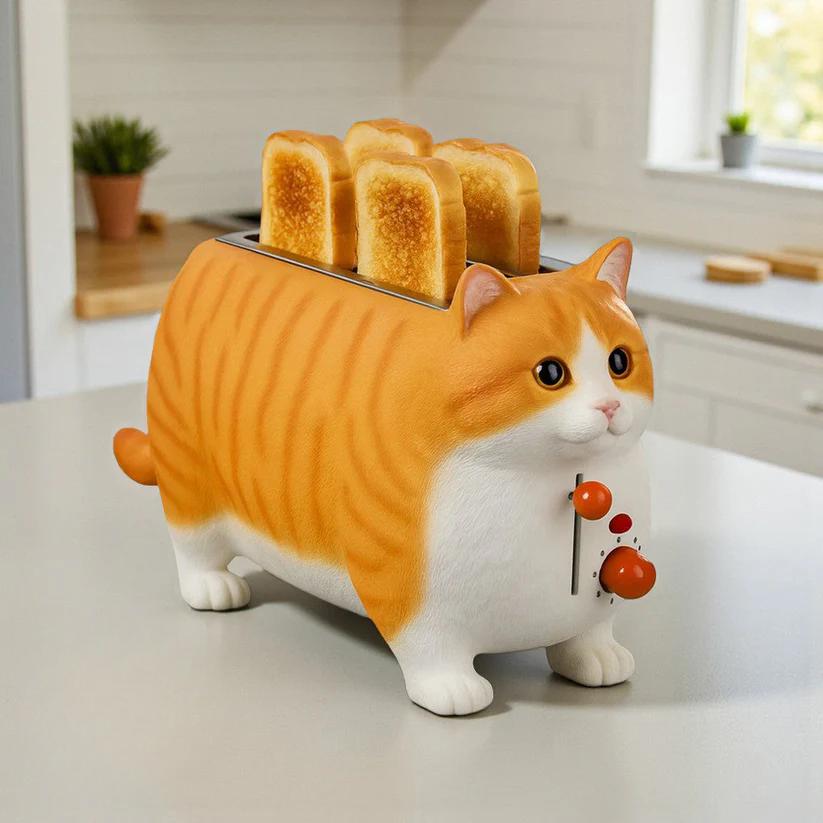 KittyToast Toaster – Ein schnurrendes Frühstücksvergnügen!